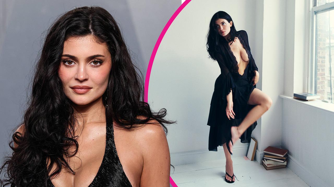 Image of Kylie Jenner ditched her bra in recent campaign photos for her brand, Khy.