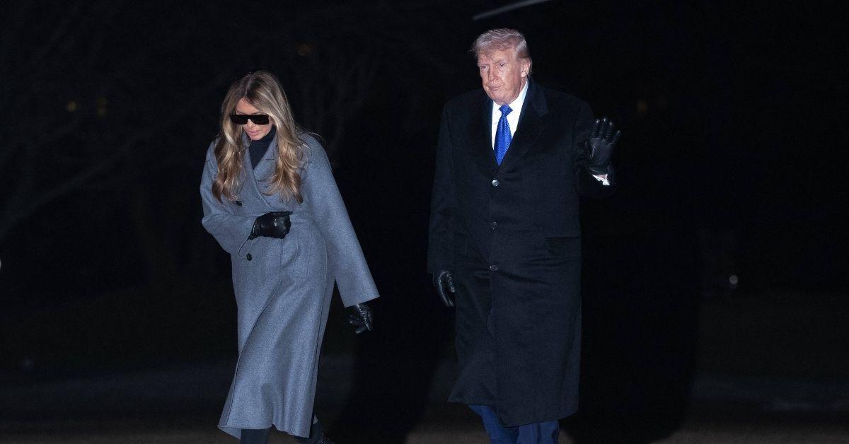 image of The look reignited 'Fake Melania' conspiracy theories online.