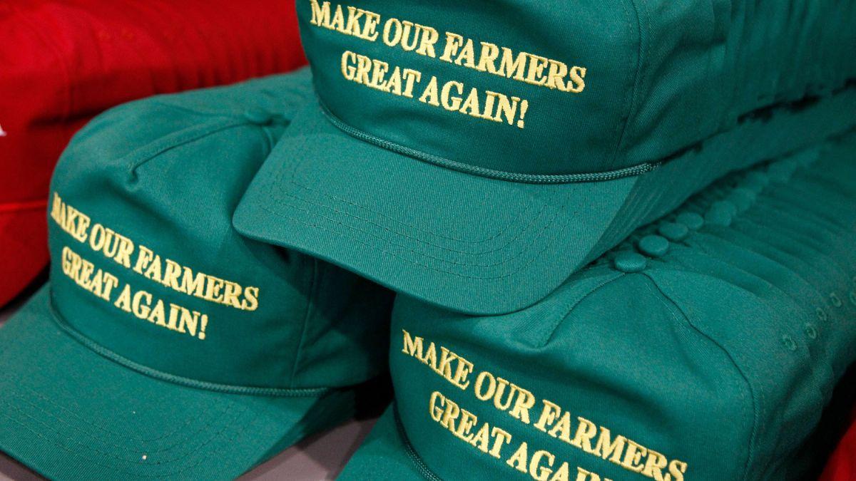 Image of President Donald Trump has had to bail farmers out due to his own policies.
