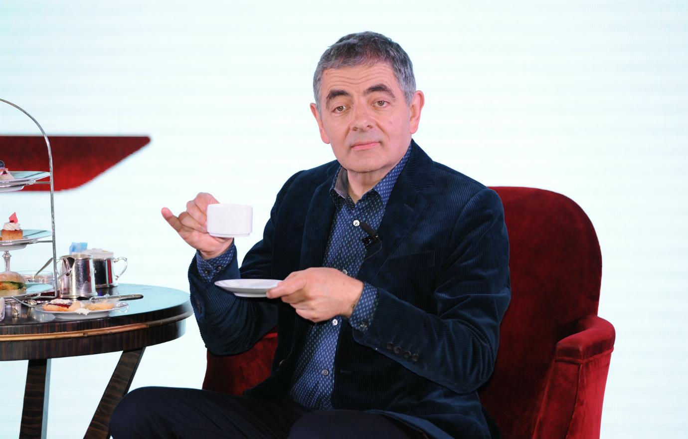 English actor Rowan Atkinson promoted his film 'Johnny English Strikes Again' on November 1, 2018 in Shanghai, China.