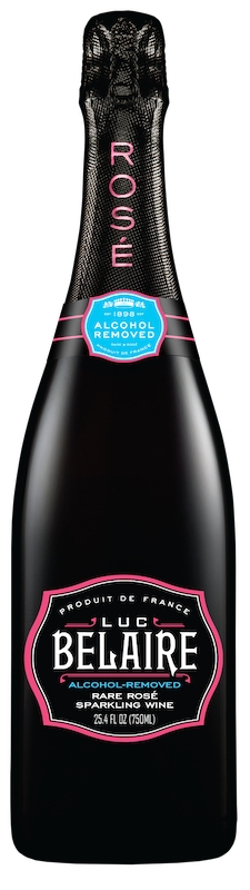 luc belaire alcohol removed rare rose plain bottle shot