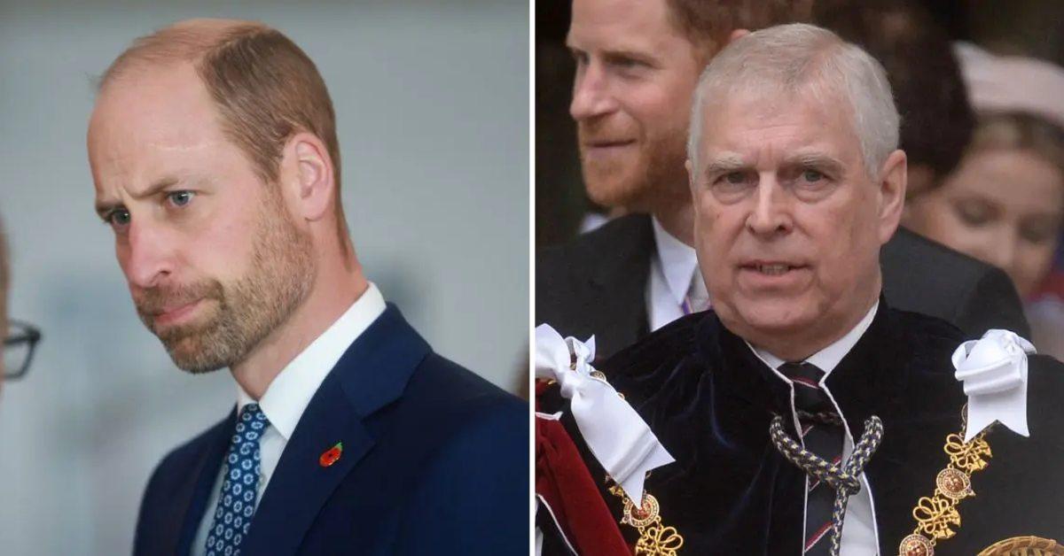 Composite photo of Prince William and Prince Andrew