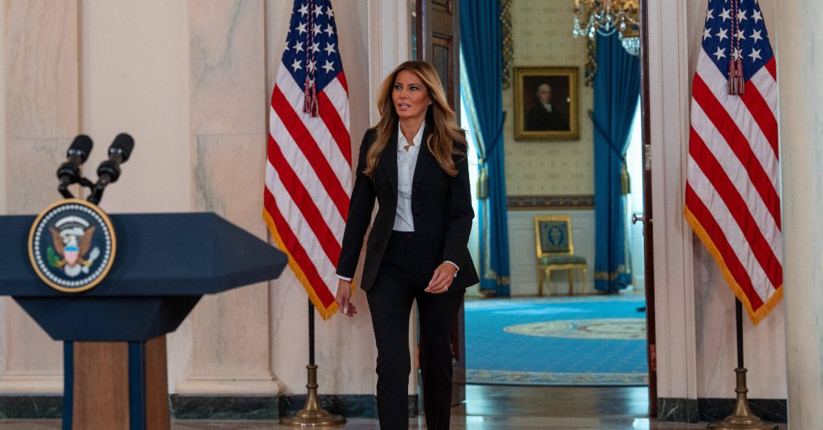 Image of people had trouble understanding the meaning behind Melania Trump's remarks.