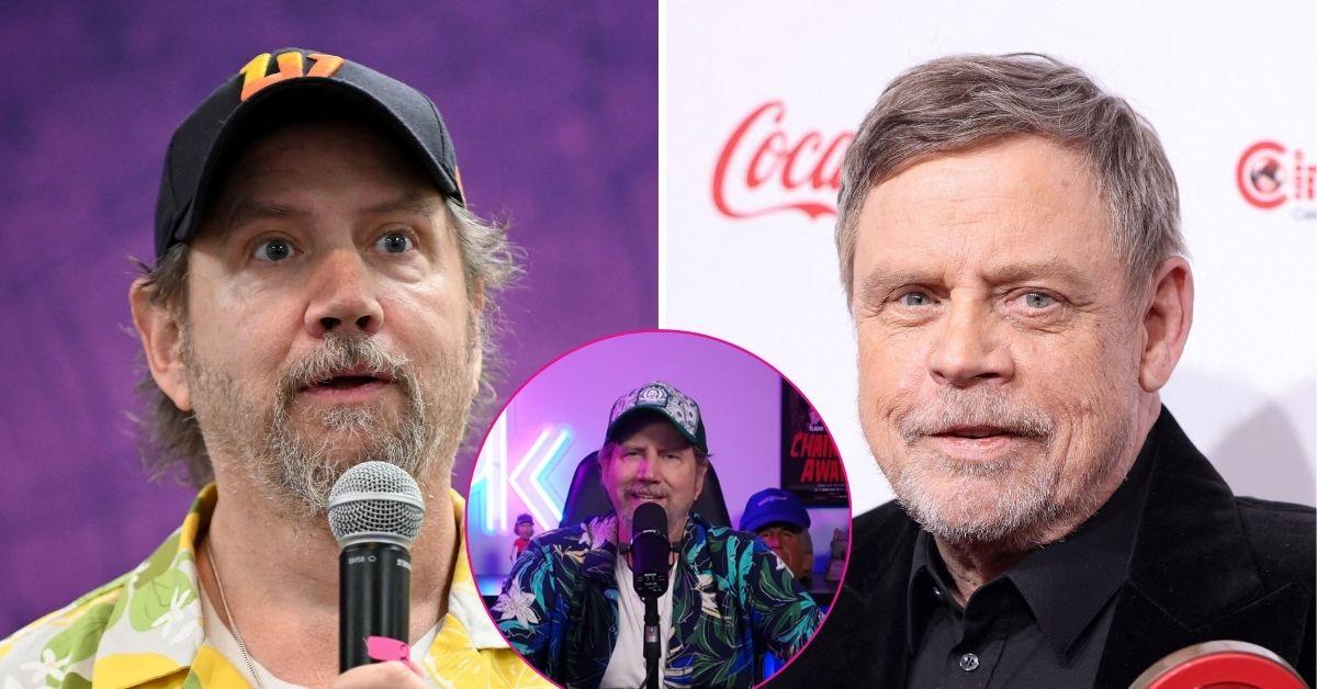 split photo of Jamie Kennedy & Mark Hamill
