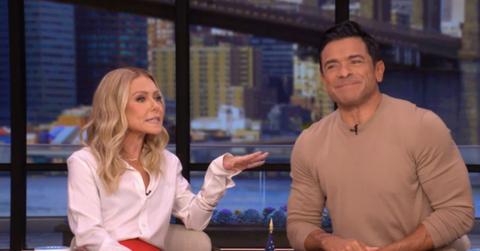 Image of Kelly Ripa told Mark Consuelos he is never allowed to dress her again.