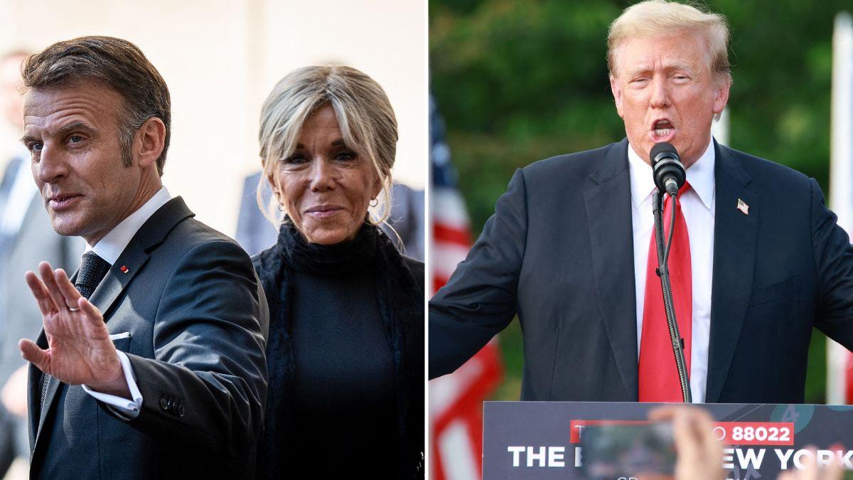 Photo of Donald Trump was called out for not 'letting go' of Brigitte Macron's hand.