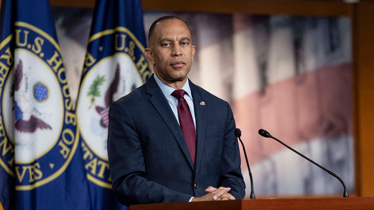 Image of House Democratic Leader Hakeem Jeffries blasted Hegseth as the 'most unqualified' Defense Secretary in American history.