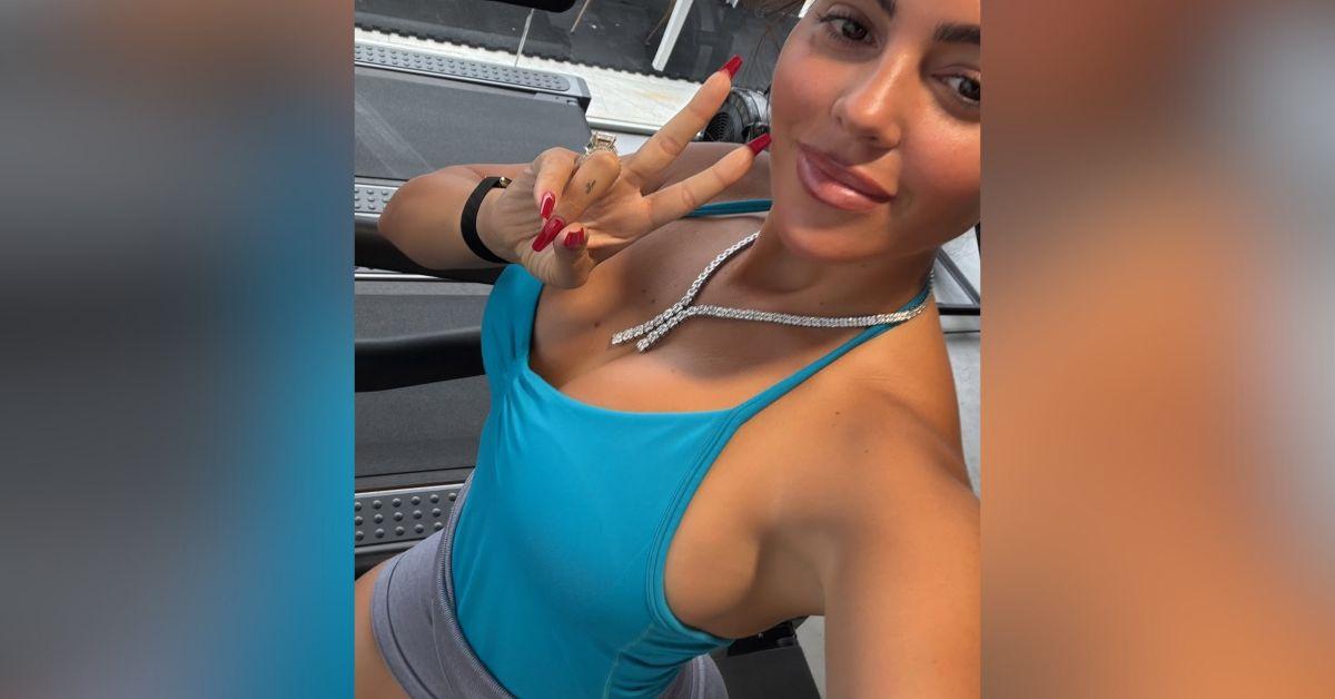 image of Gerogina Rodríguez sported a diamond necklace in almost all of her Instagram photos.