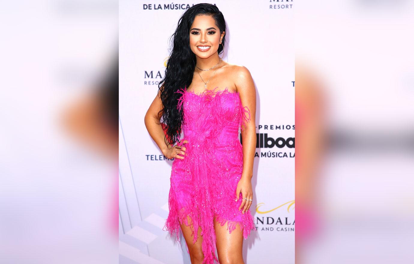 Becky G Wearing Pink Frilly Dress j-hope bts cultural appropriation