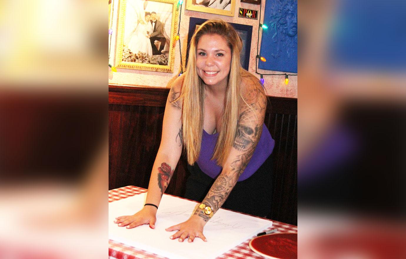 Kailyn Lowry At Handprint Ceremony at Buca de Beppo, New York, America - 27 Jun 2015