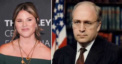 Split photo of Jenna Bush Hager and Dick Cheney.
