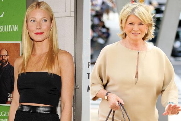 Gwyneth paltrow martha stewart feud