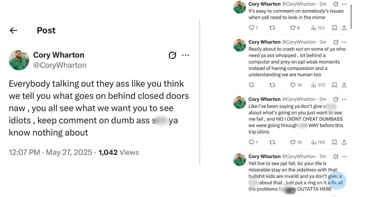 Photo of Cory Wharton's posts on X