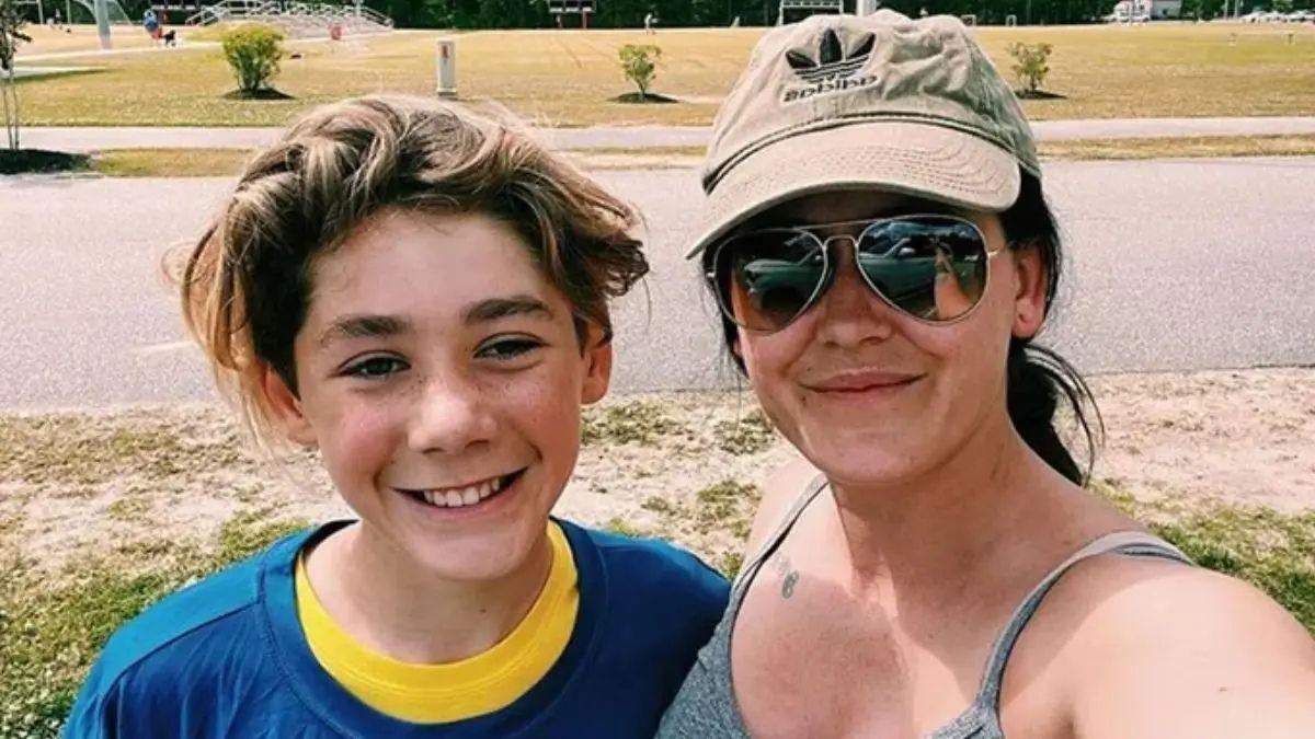 Photo of Jenelle Evans won custody of Jace Evans in March 2023.