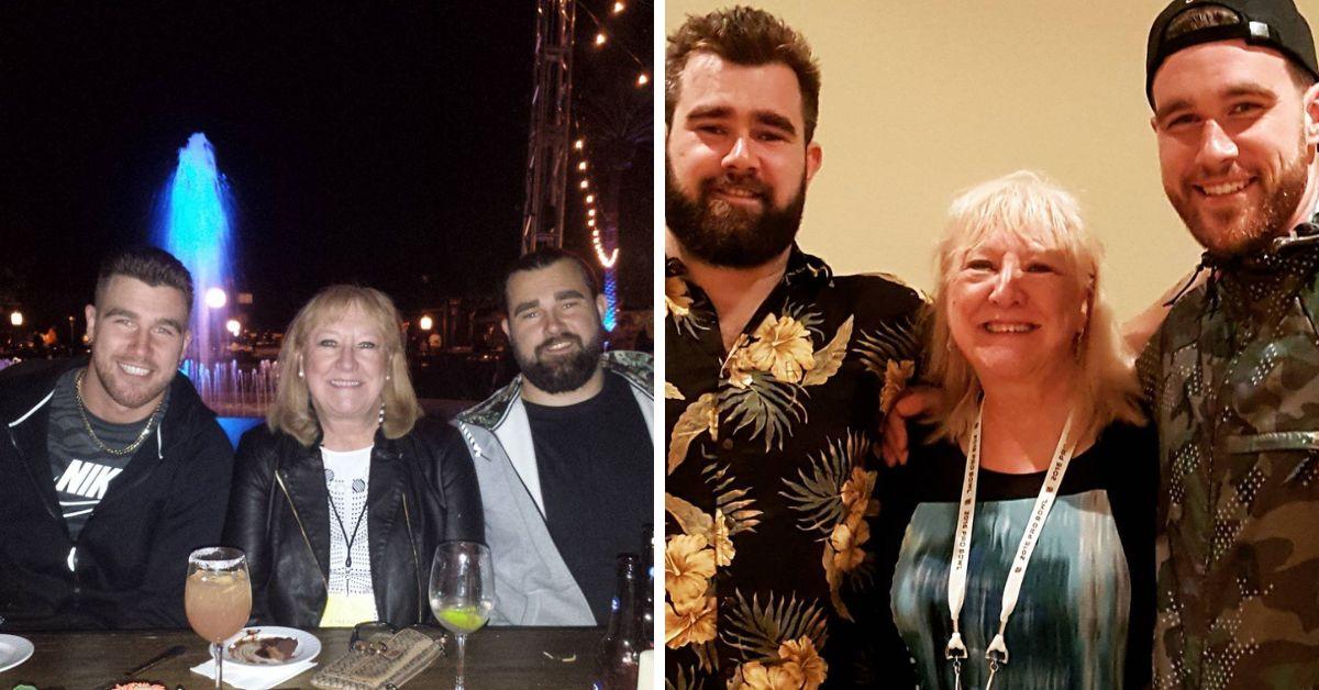 donna kelces cutest moments with her sons travis and kelce