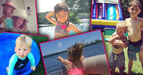 teen mom kids enjoying summer vacation