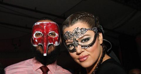 Khloe Kardashian dresses up for masquerade themed birthday party in Hollywood, CA
