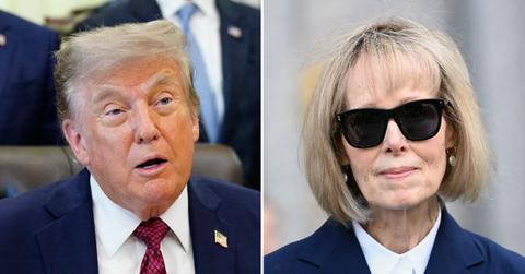 Photo of Donald Trump and E. Jean Carroll.