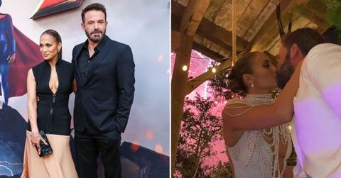 jennifer lopez celebrates ben affleck  year anniversary wedding photos