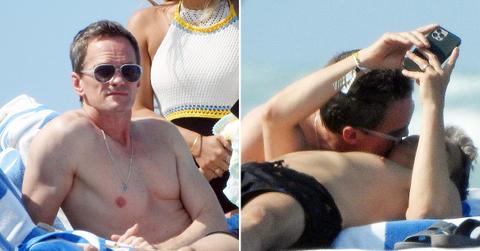 neil patrick harris husband david burtka pda shirtless kissing beach miami ok