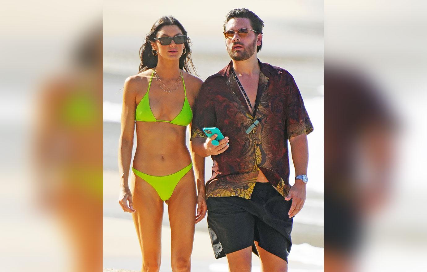 scott disick and anonymous brunette take stroll in st barts photos