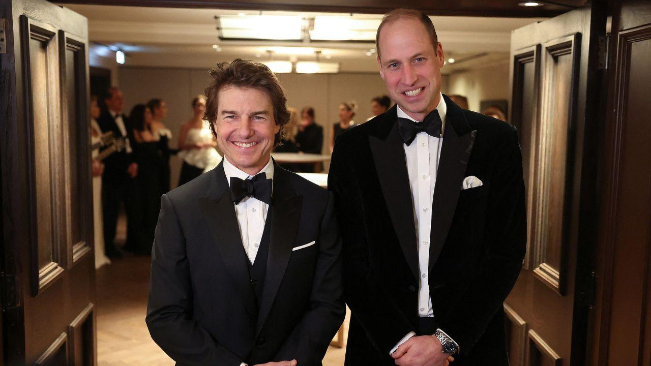 Image of Tom Cruise and William have bonded over their shared love of aviation.