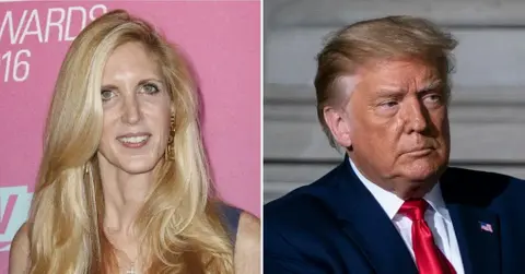 Composite photo of Ann Coulter and Donald Trump