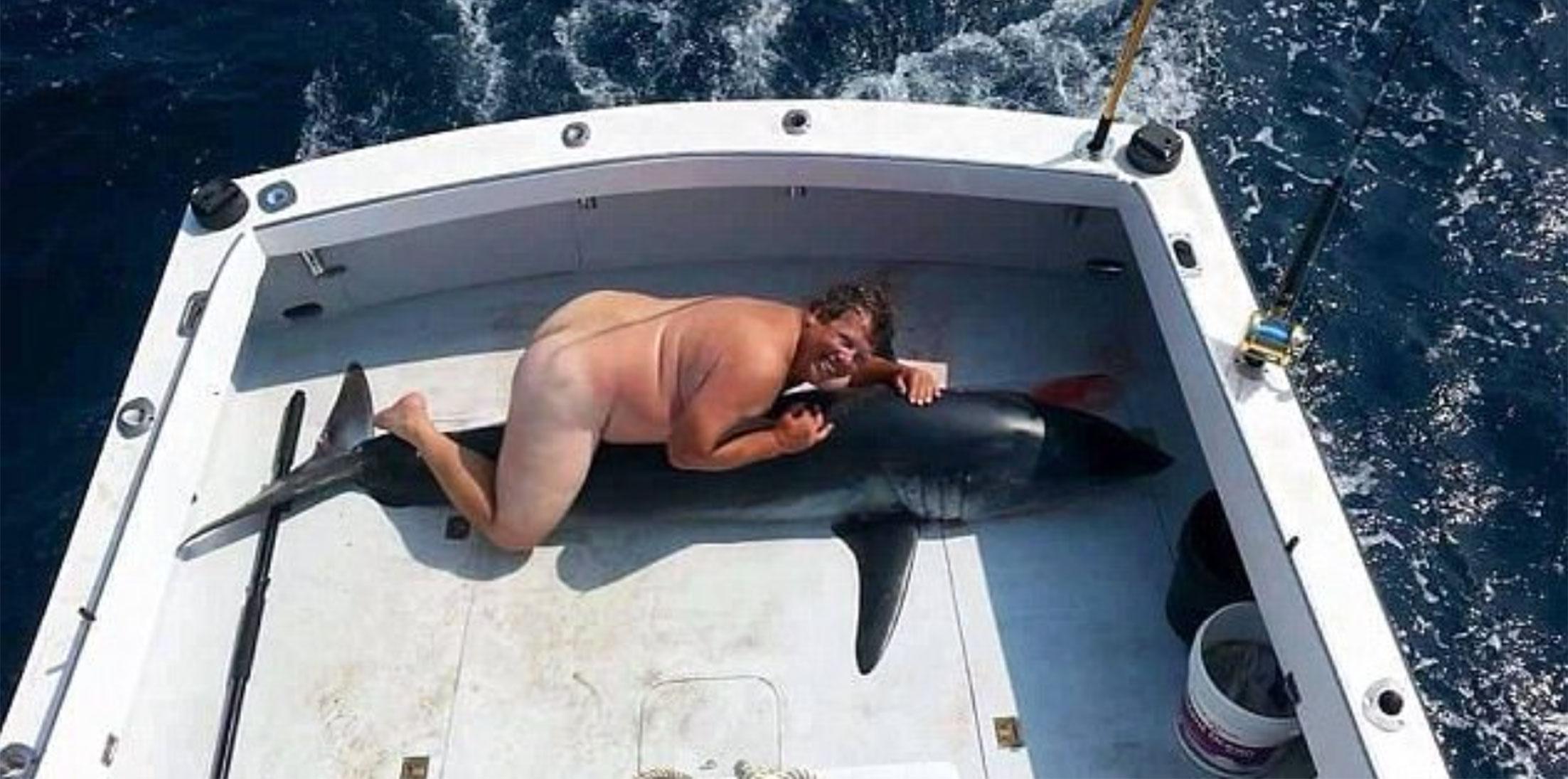 Naked shark humper identity revealed 01