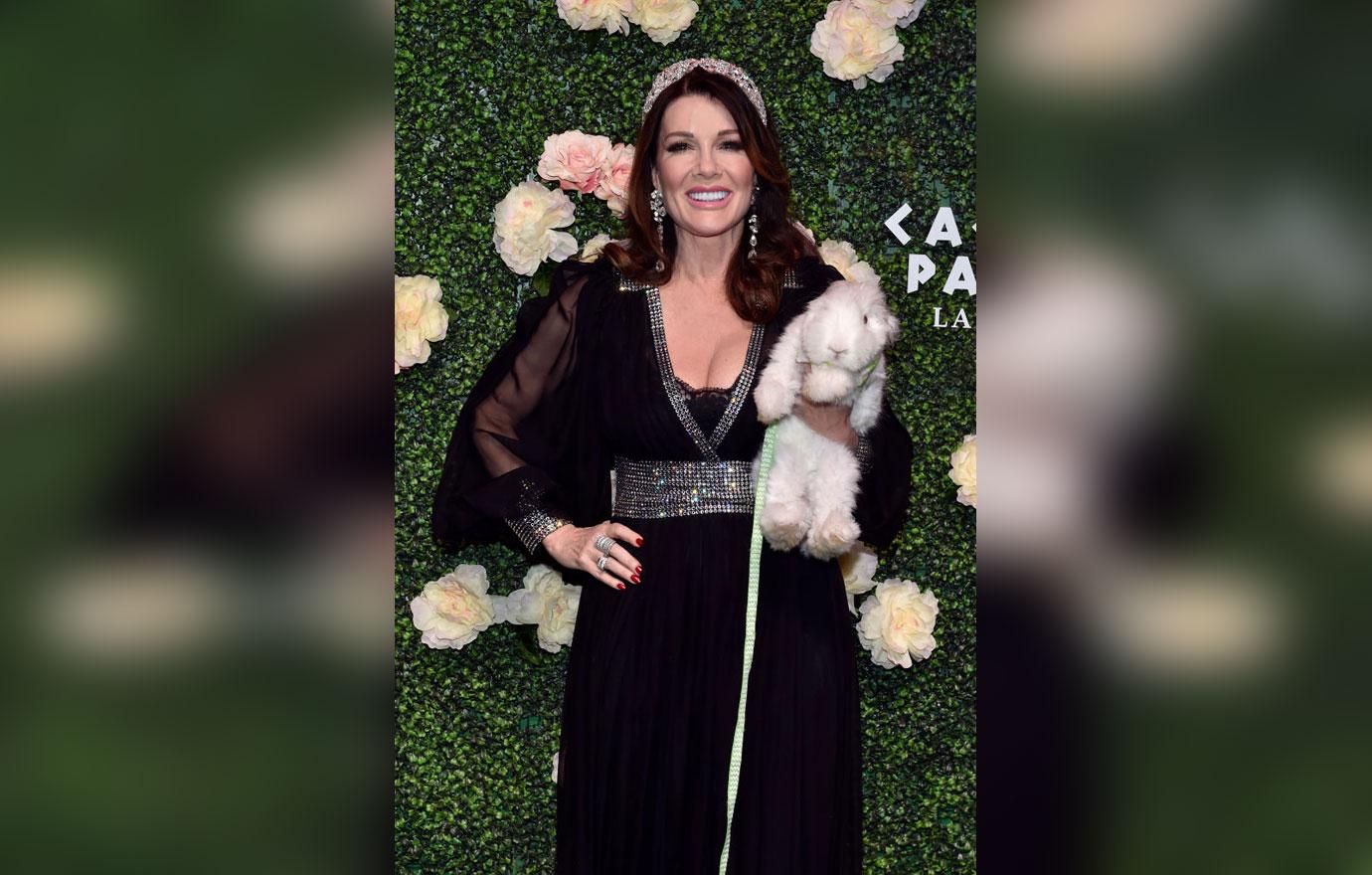 Lisa Vanderpump Poses With Her Dog