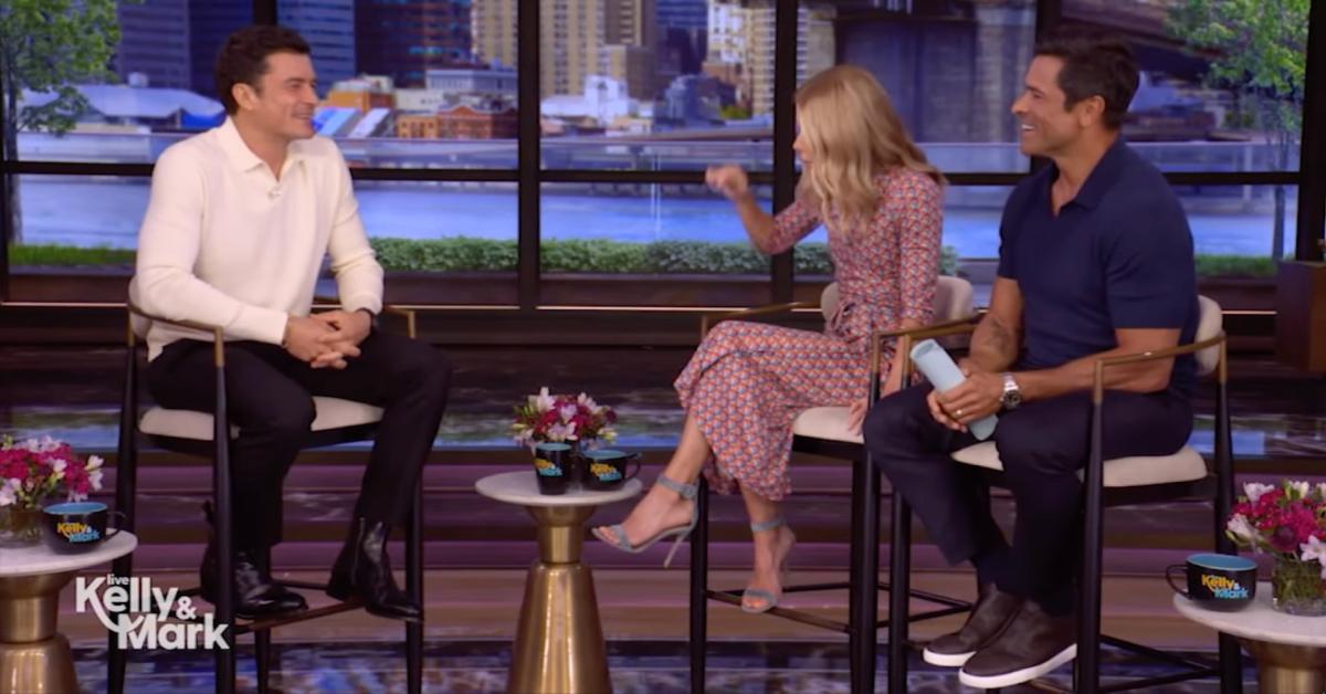 orlando bloom laugh live with kelly and mark katy perry split rumors