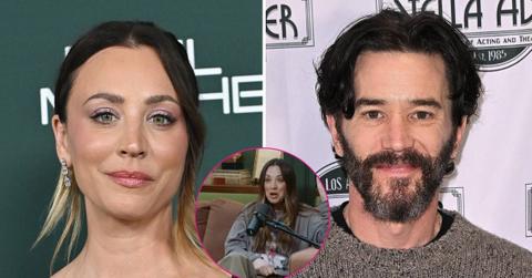 split photo Kaley Cuoco & Tom Pelphrey