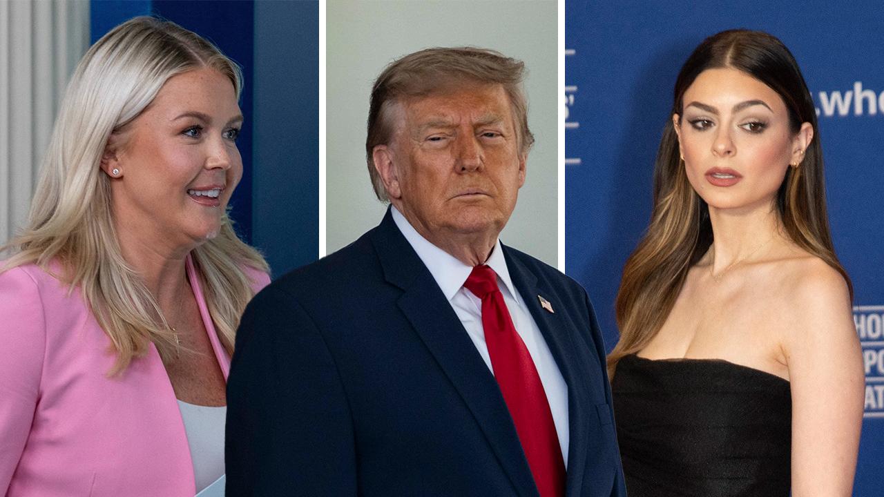 Image of Karoline Leavitt,Donald Trump, and Elizabeth Pipko 