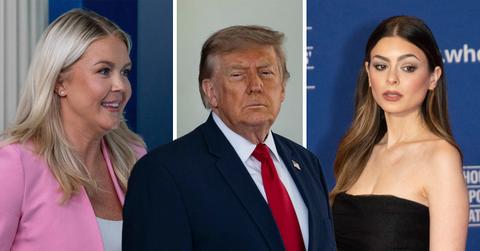 Image of Karoline Leavitt,Donald Trump, and Elizabeth Pipko