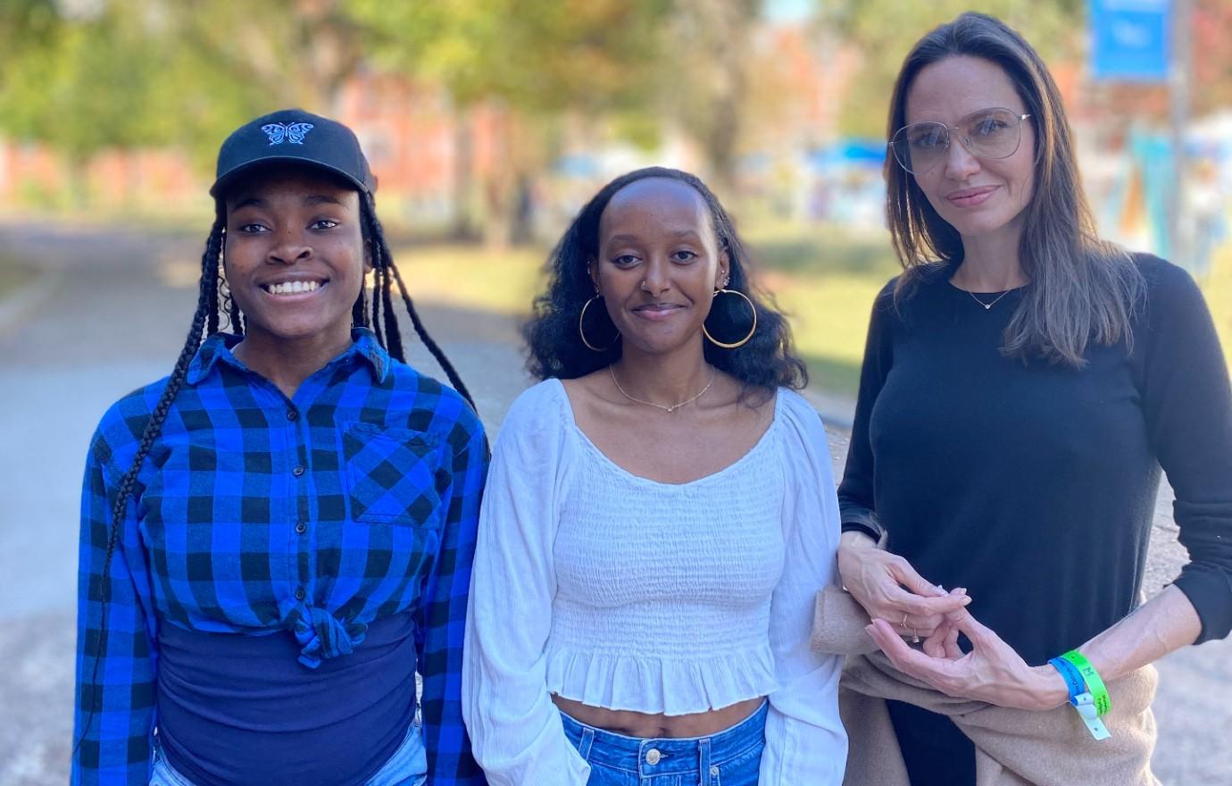 Angelina Jolie Enjoys Spelman College Homecoming With Daughter Zahara