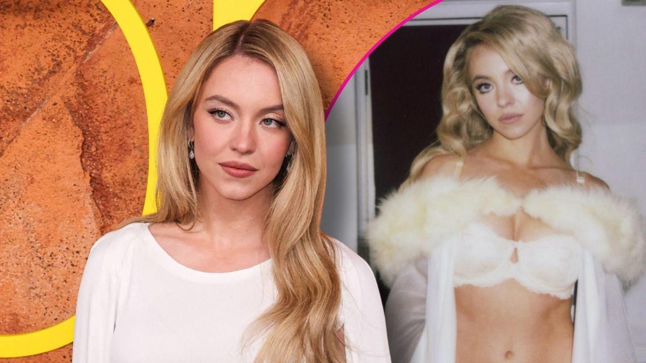 sydney sweeney strips down racy lingerie