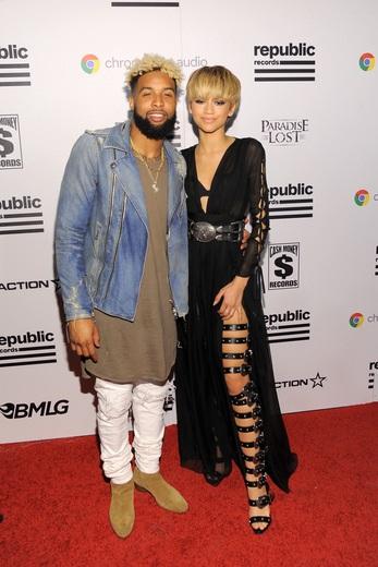 Zendaya Odell Beckham Jr FA Republic Red Carpet