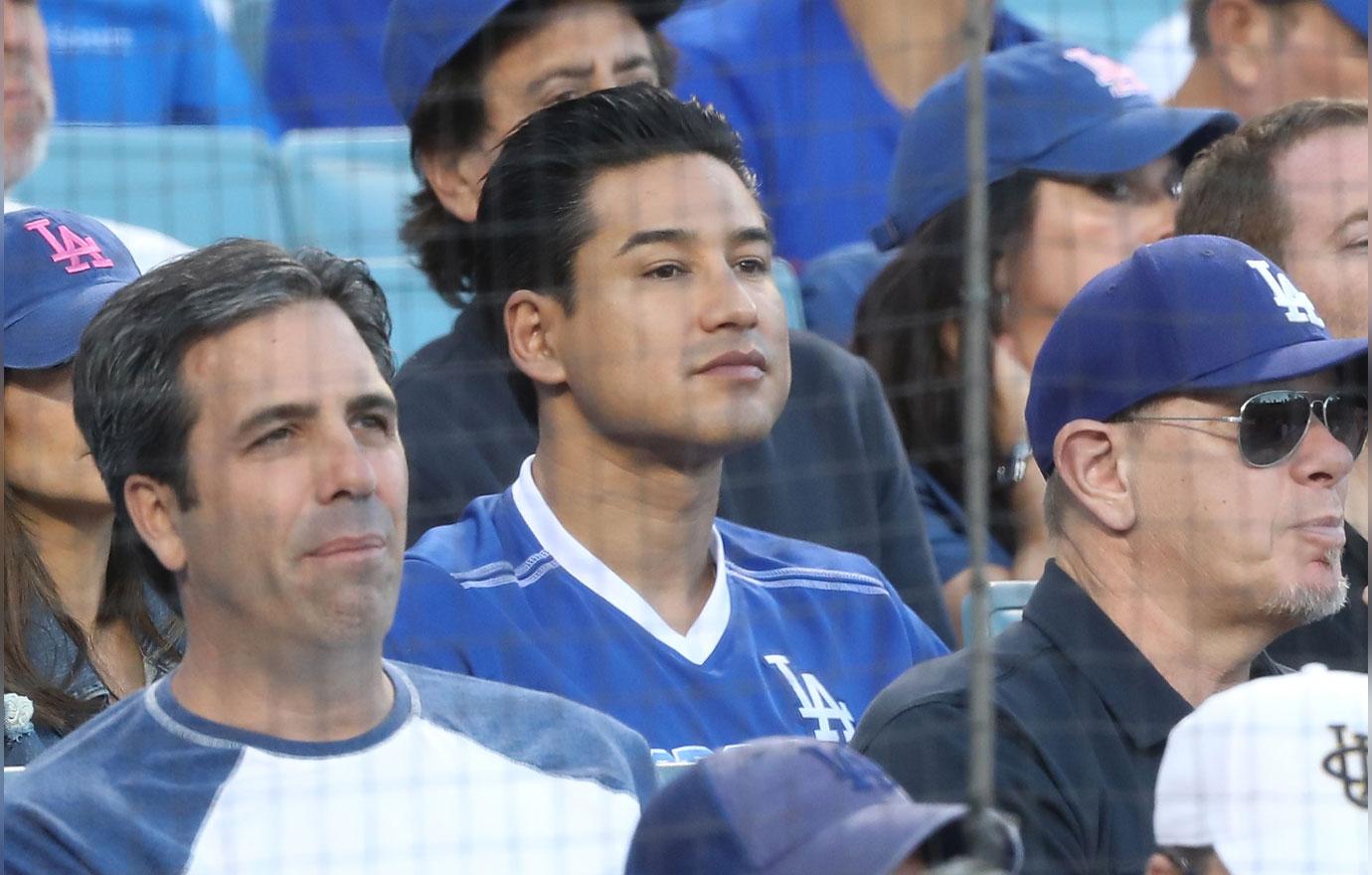 Celebrities At The Los Angeles Dodgers Game &#8211; League Championship Series &#8211; Milwaukee Brewers v Los Angeles Dodgers &#8211; Game Three