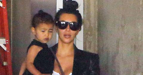 Exclusive… Kim Kardashian & Kanye West Head To A Photo Shoot With North