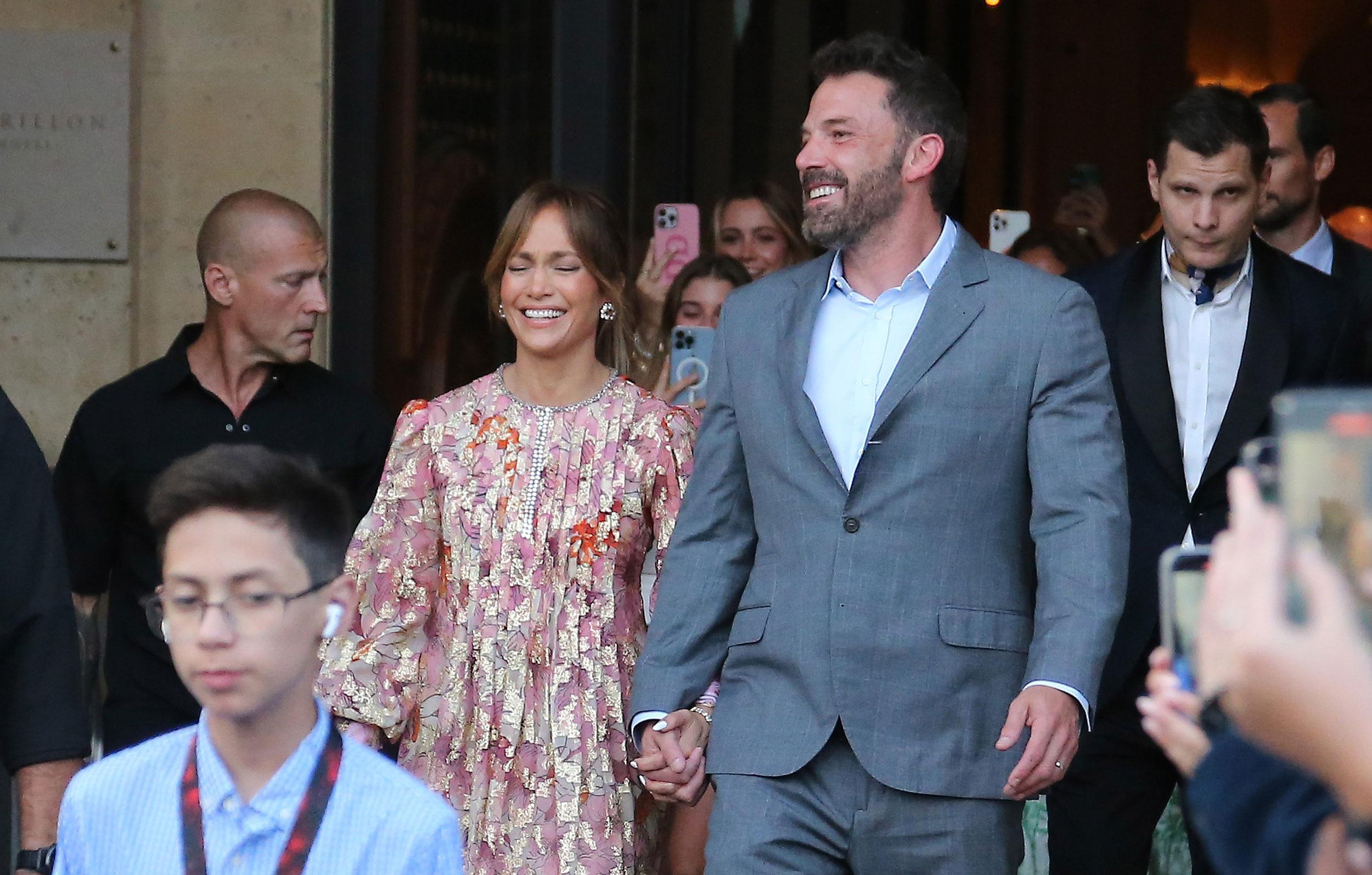 Ben Affleck Breaks Down On Honeymoon, Jennifer Lopez Consoles image image image