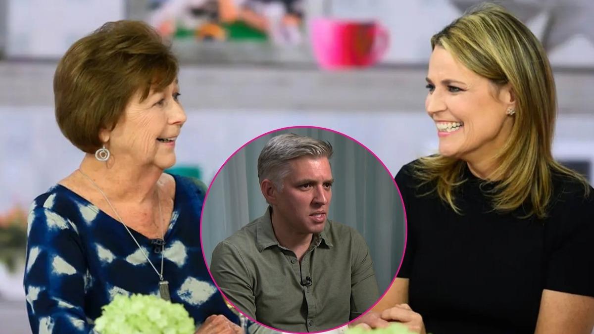 split of Nancy, Savannah Guthrie and Brian Entin. 