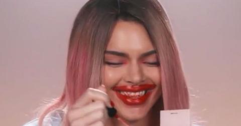 Kendall Jenner Mocks Kylie For Overlining Her Lips