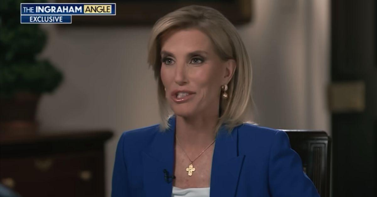 image of Laura Ingraham corrected him multiple times during the conversation.