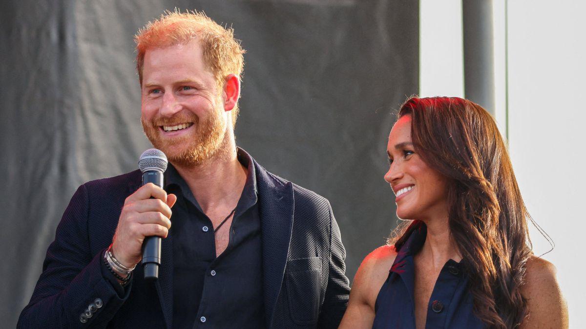Photo of Prince Harry and Meghan Markle.