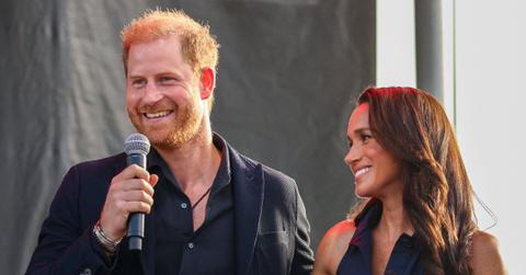 Photo of Prince Harry and Meghan Markle.