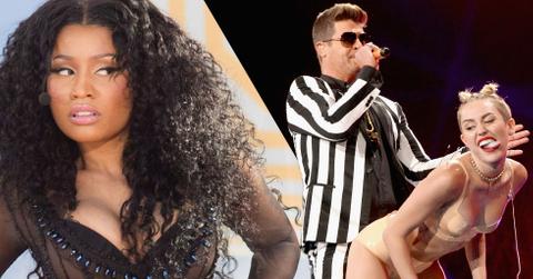 Miley cyrus vmas robin thicke nicki minaj