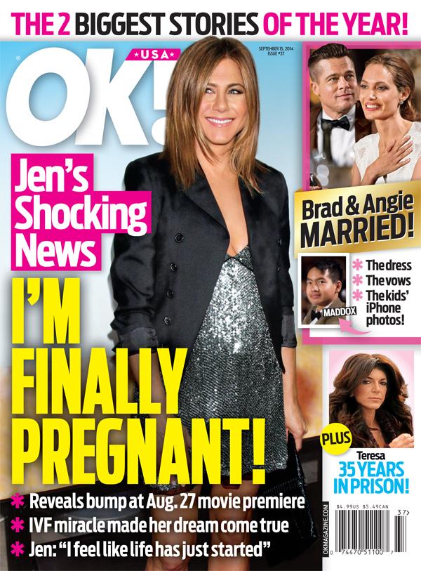 Inside This Weeks Ok Magazine Jennifer Aniston—finally Pregnant