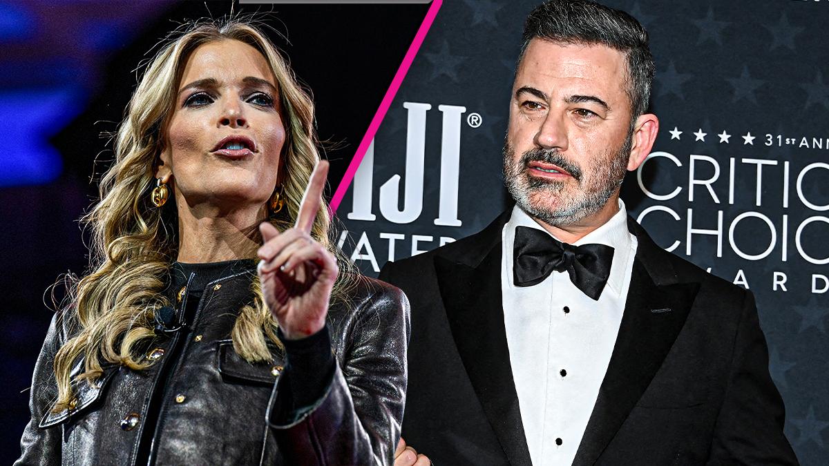 Composite photo of Megyn Kelly and Jimmy Kimmel.