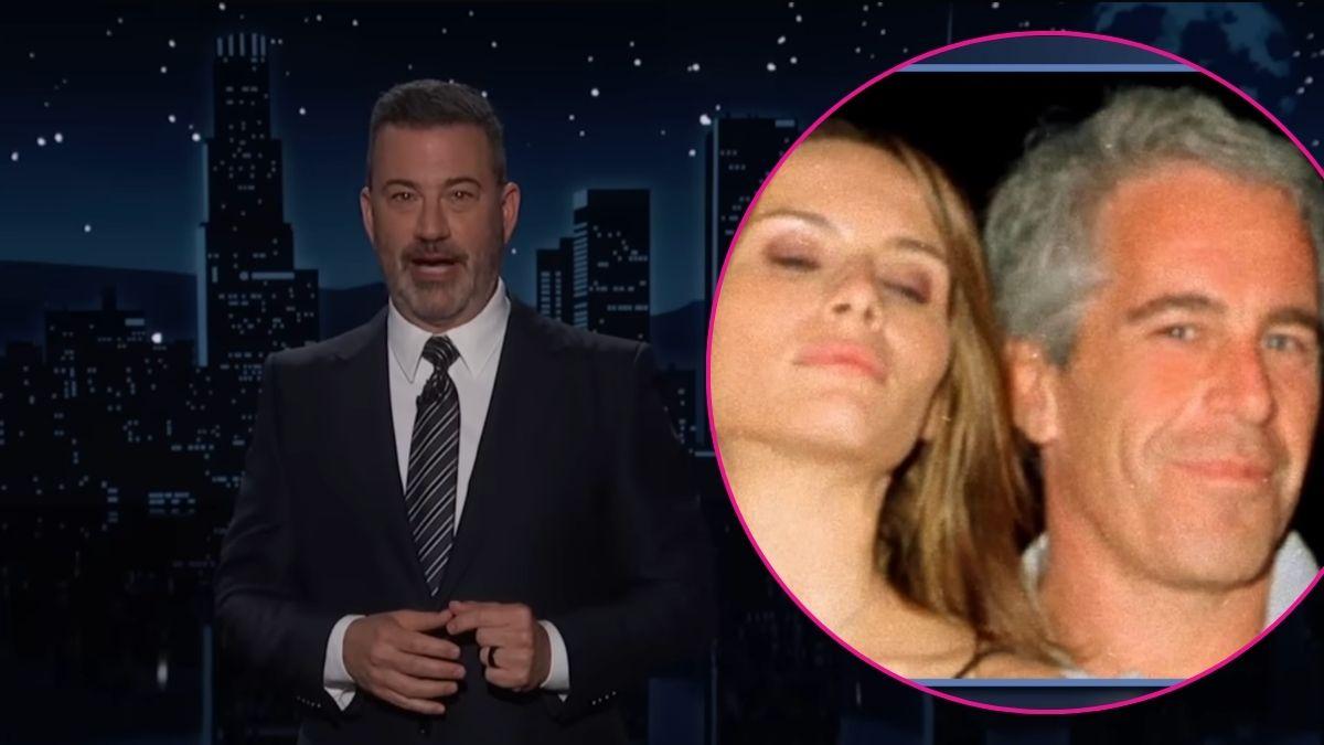 Composite photo of Jimmy Kimmel, Melania Trump and Jeffrey Epstein.