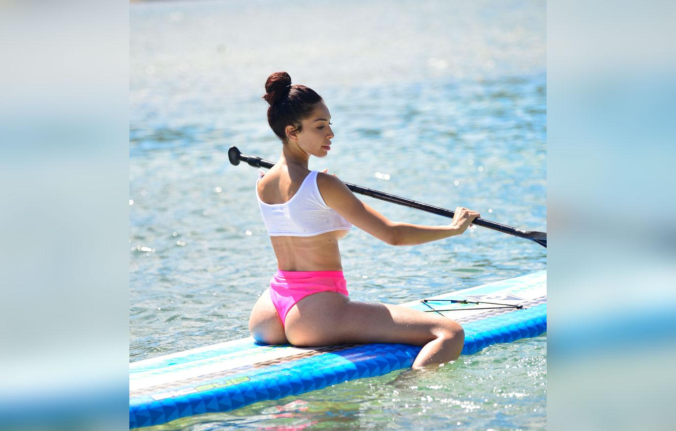 EXCLUSIVE: Farrah Abraham leaves little to the imagination during a paddle session!