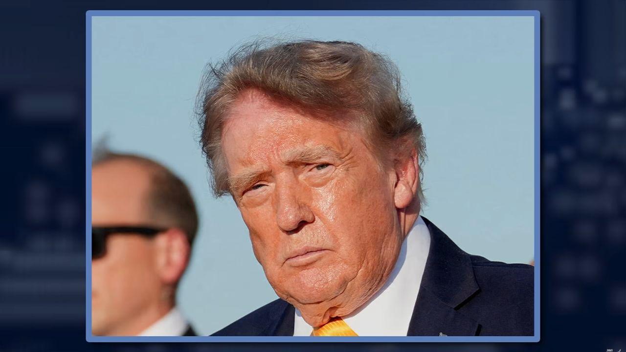 Image of The host also mocked Donald Trump’s AI-generated posts and changing hair color.